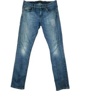Lucky Brand Men's 110 Skinny Low Rise Stretch Distressed Jeans 30x32